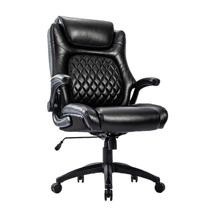 Thought Executive Leather Office Chair - Black