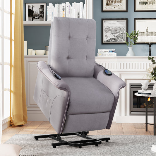 Grace Power Lift Recliner Chair - Light Gray