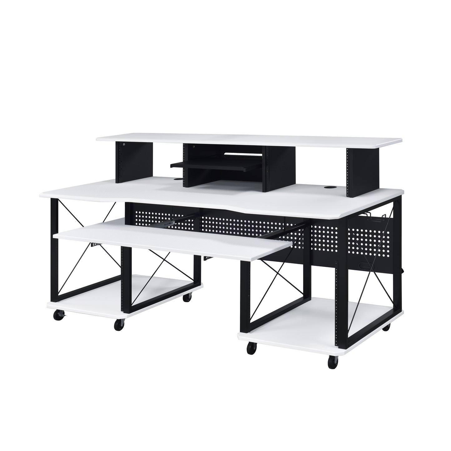 Harmony Megara Melody Desk - White & Black