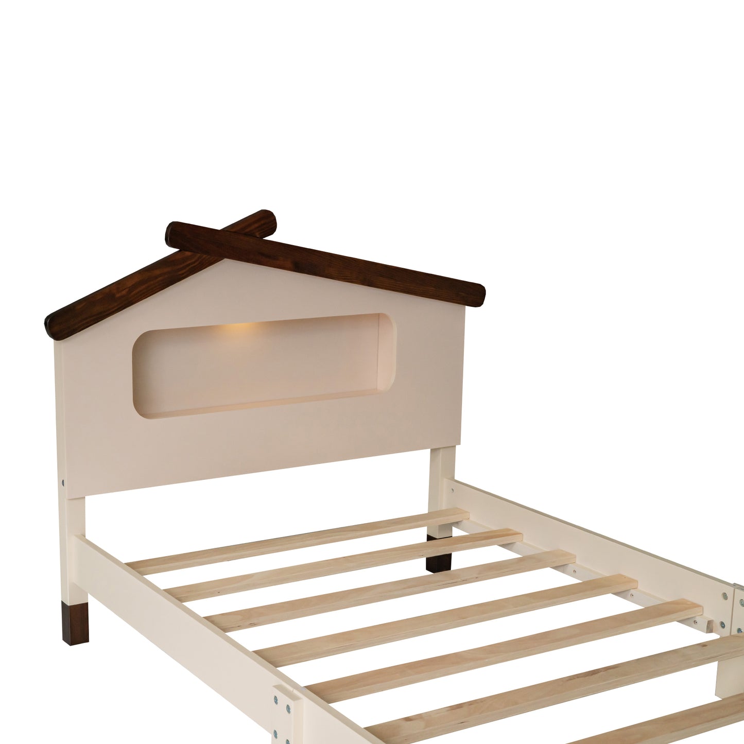 Dreamwood Twin House Bed with IllumiGlow Nightlights