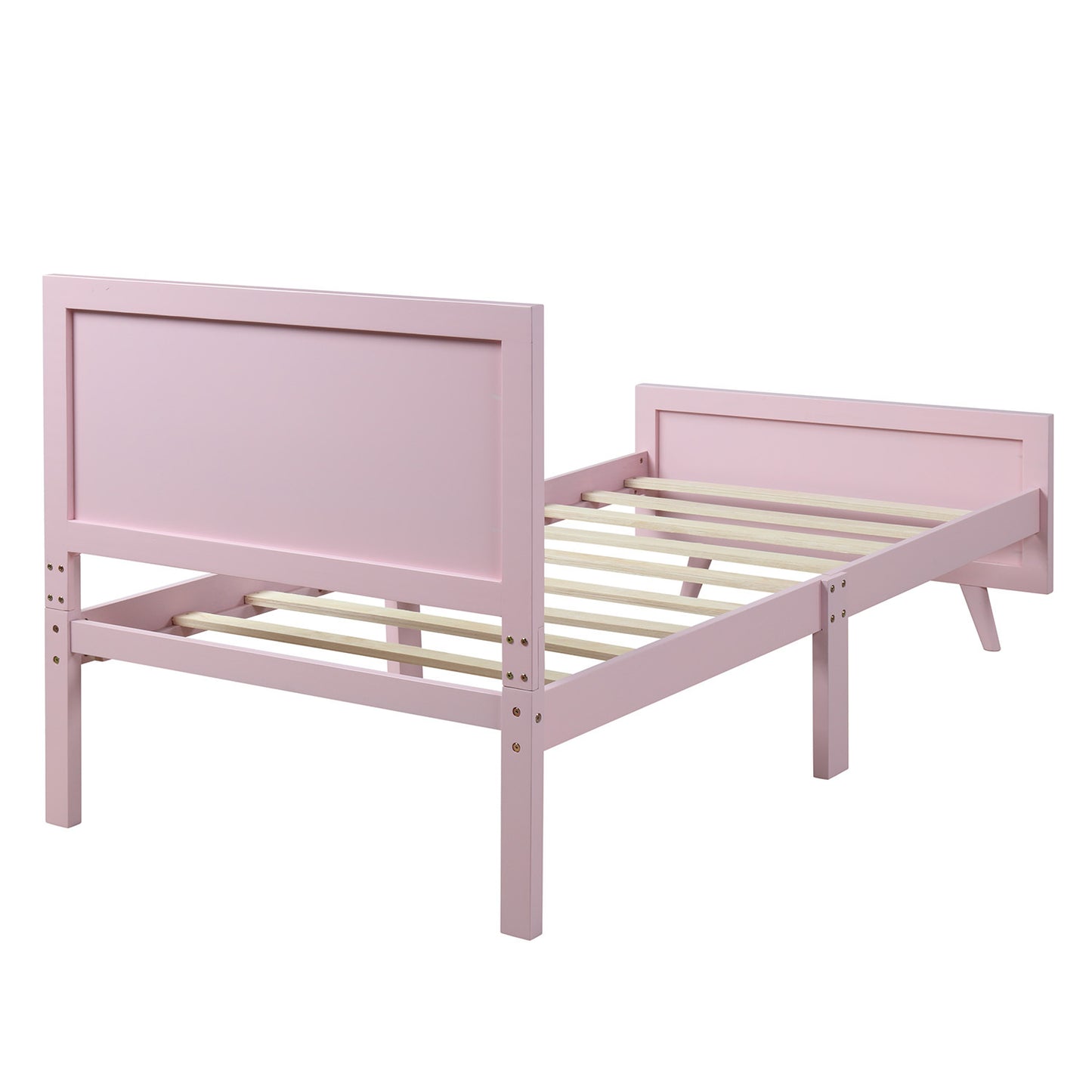 Pink Dreamwood Twin Bed