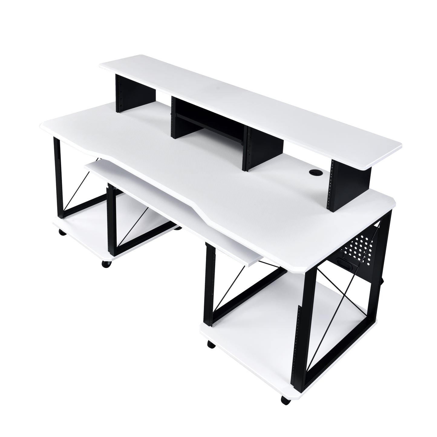 Harmony Megara Melody Desk - White & Black