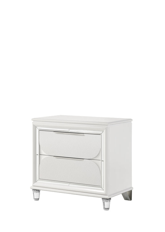 Tarian Nightstand - Pearl White