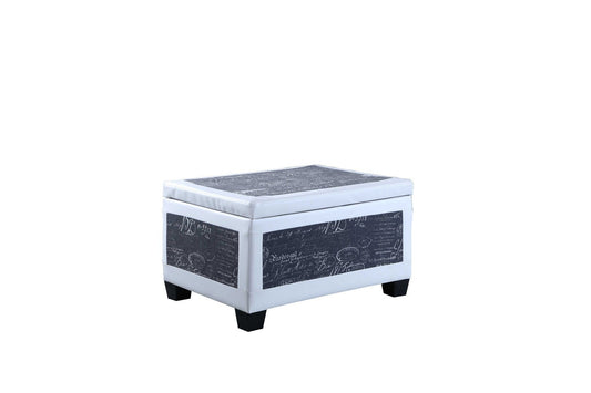 Leather Storage Ottoman  w/ 2 Seating