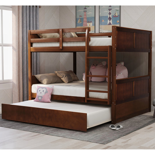 Walnut Dreamland Bunk Bed with Twin Trundle