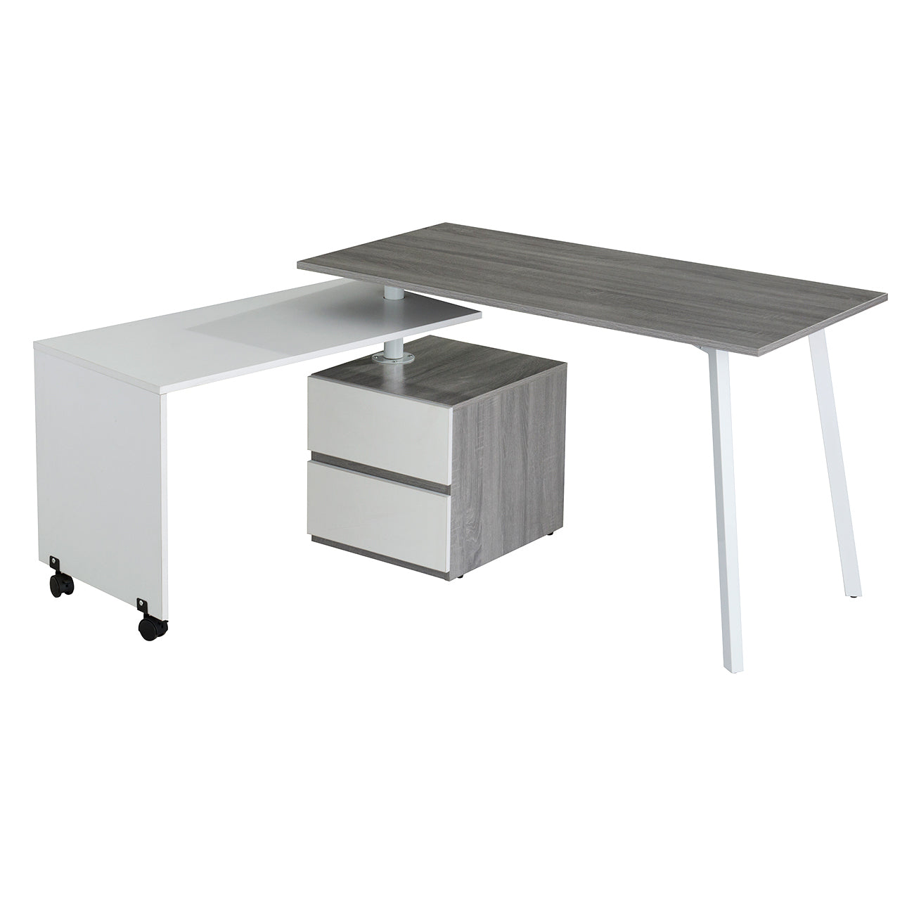 Rotating Ergo Desk - Grey