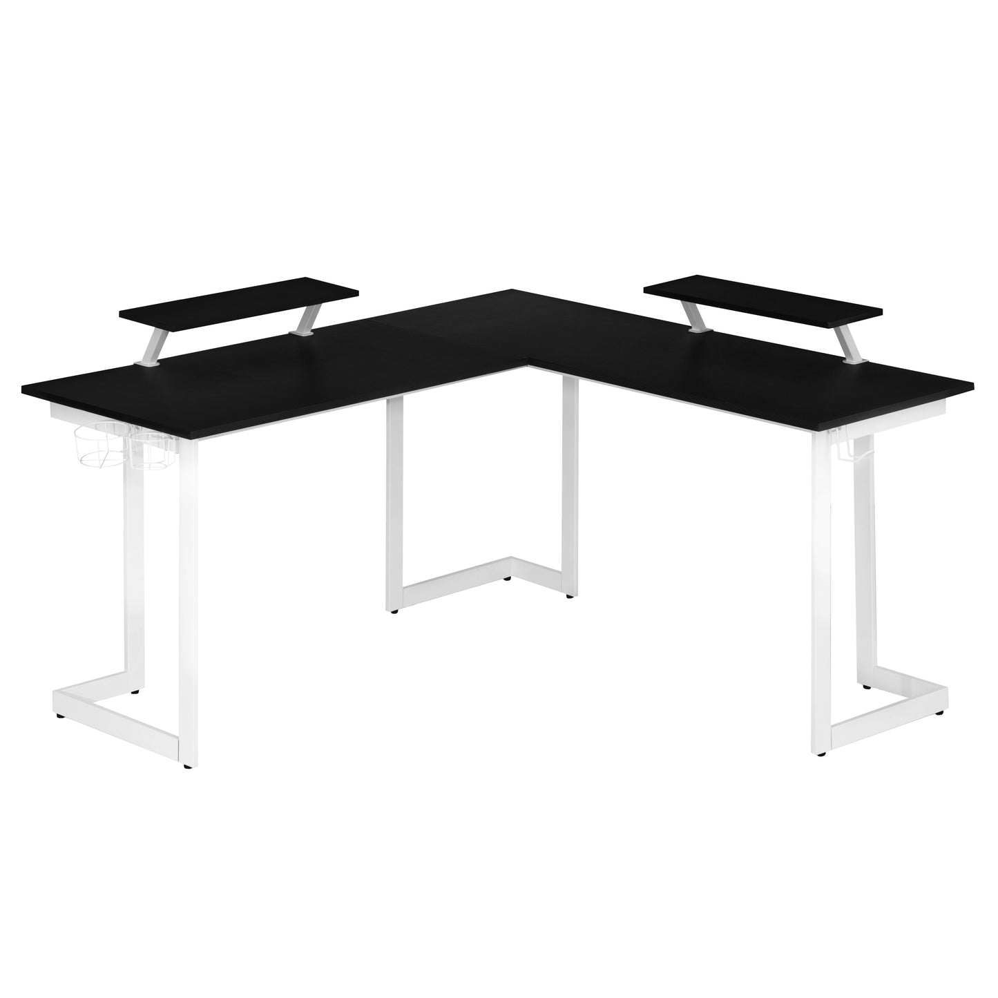 Sport Warrior L-Shaped Gaming Desk - White