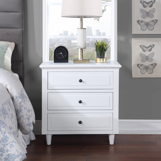 Elegant Essence 3-Drawer Nightstand