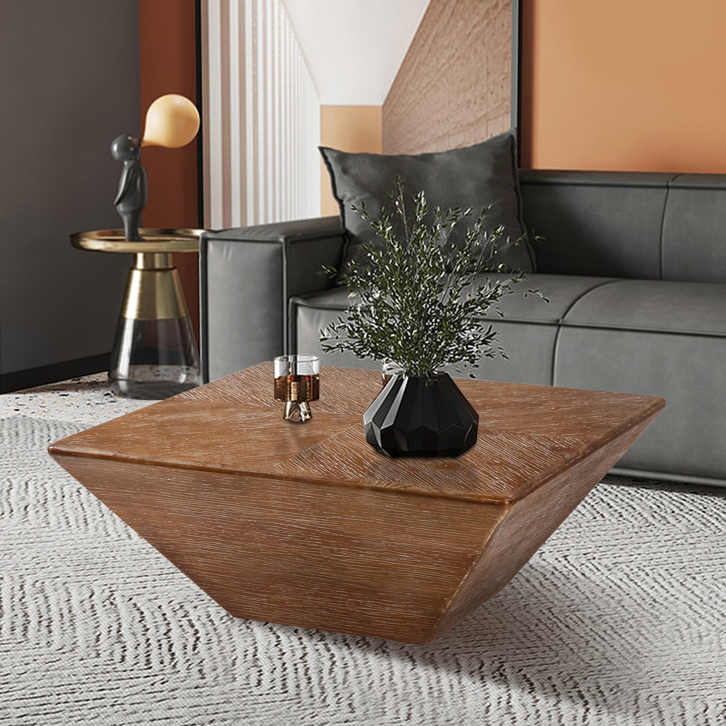 Solidify Coffee Table - Brown