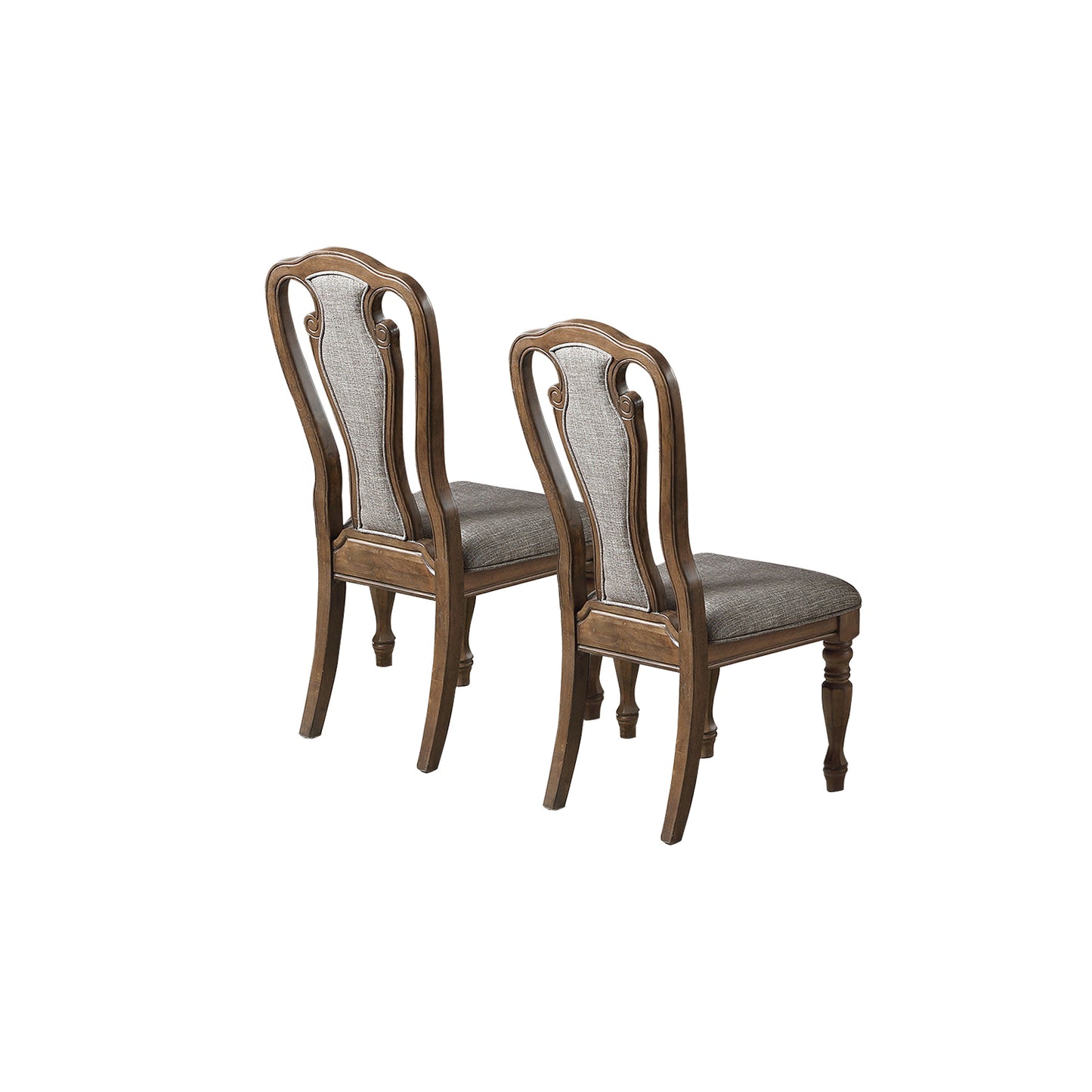 Elegant Comfort Dining Chairs -Mocha Mist- Set of 2