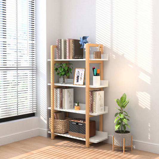 Multifuction Bookcase with Solid Wood Frame - Natural