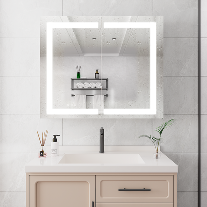 Brite Medicine Cabinet with LED Vanity Mirror