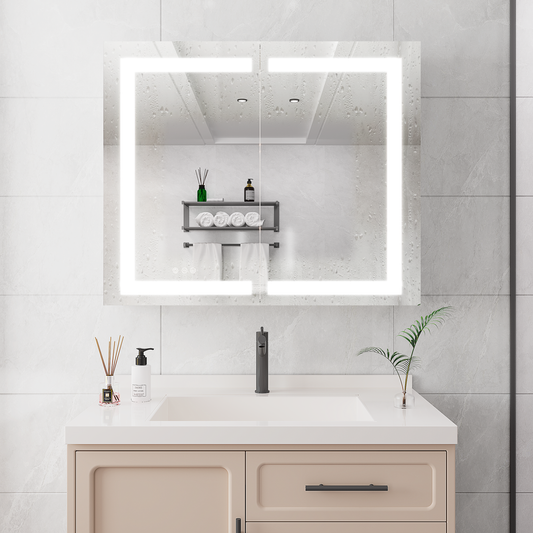 Brite Medicine Cabinet with LED Vanity Mirror