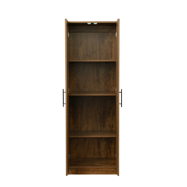 Elegant Walnut Storage Solution Cabinet