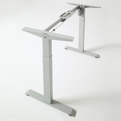 Wood and Metal Electric Height Adjustable Motion Desk- Light Gray