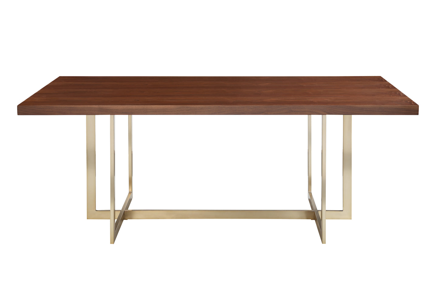 Elegant Walnut Veneer Dining Table