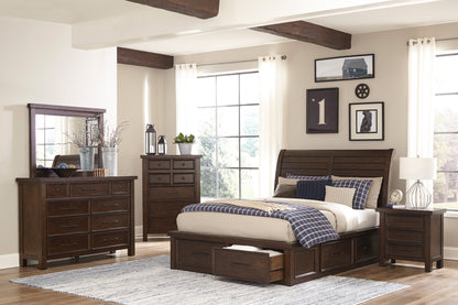 Classic Bedroom Brown Finish Dresser