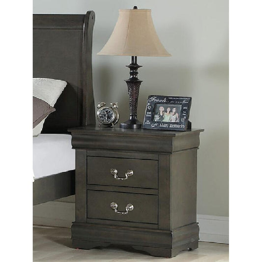 Louis Philippe Nightstand - Dark Gray