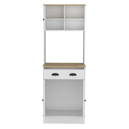 Ripley Writing Desk With Bookcase and Cabinet - White