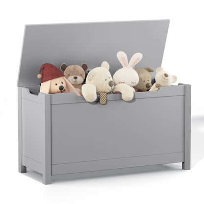 Kids Wooden Toy Box Storage - Grey