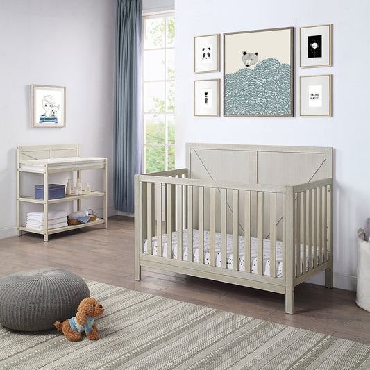 Barnside 4-in-1 Convertible Crib - Grey