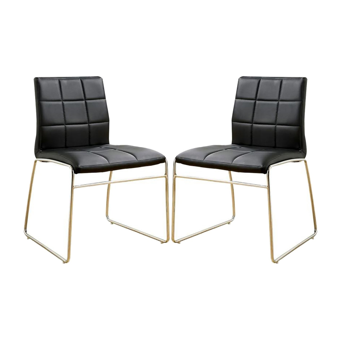 Snyder Leatherette Dining Chairs (Set of 2) - Black