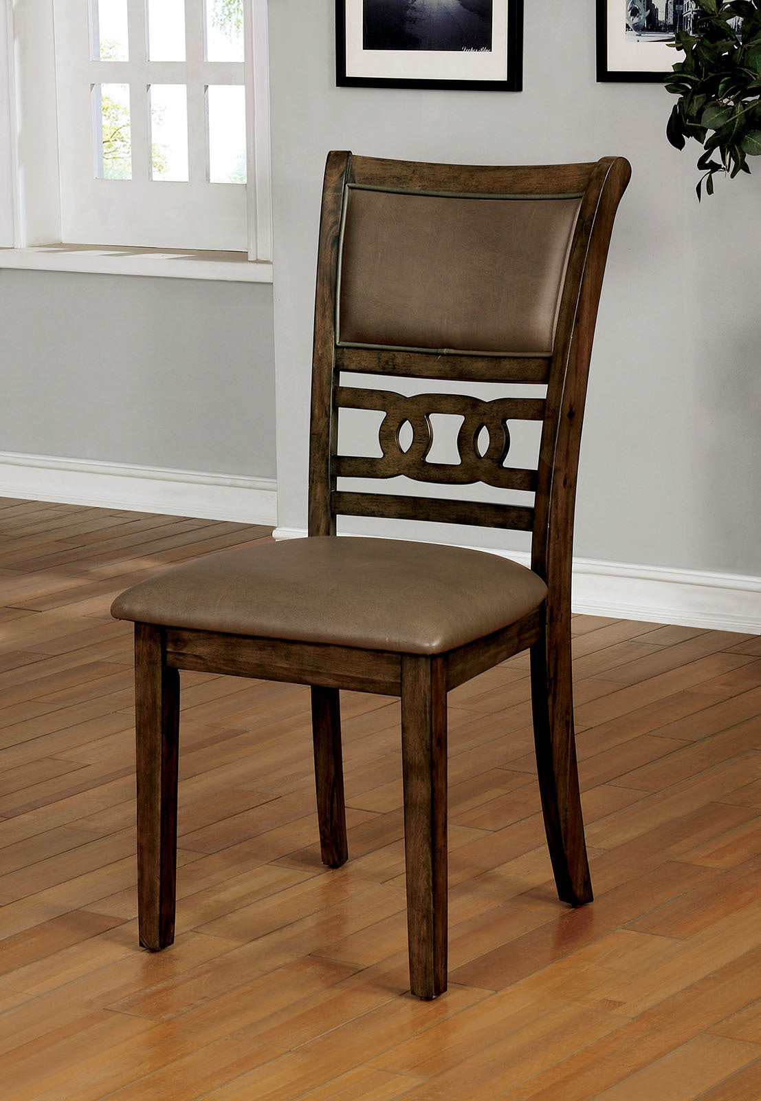 Watson Dining Chairs (Set of 2) - Walnut+Warm Gray