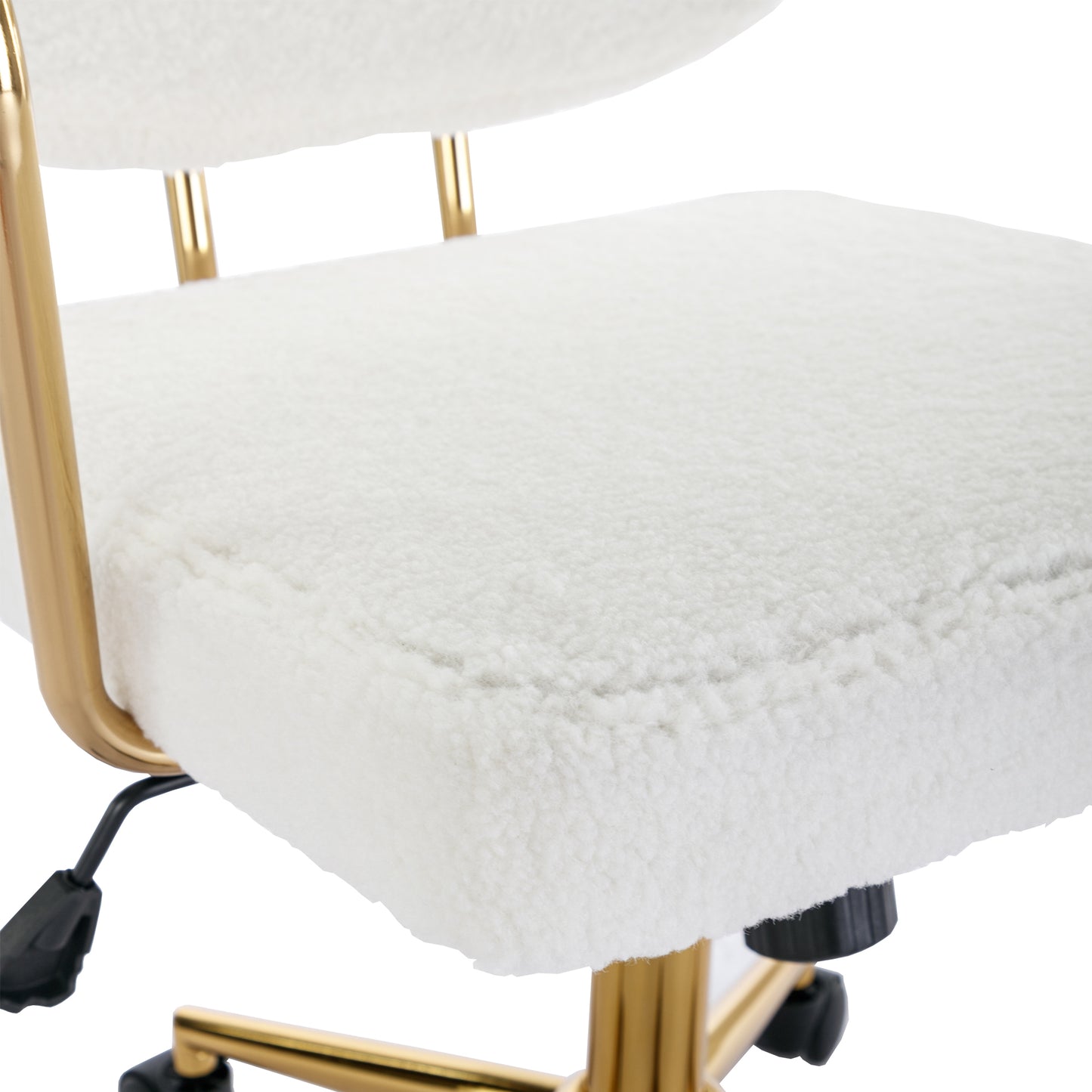 Glamour Glide Vanity Chair - White