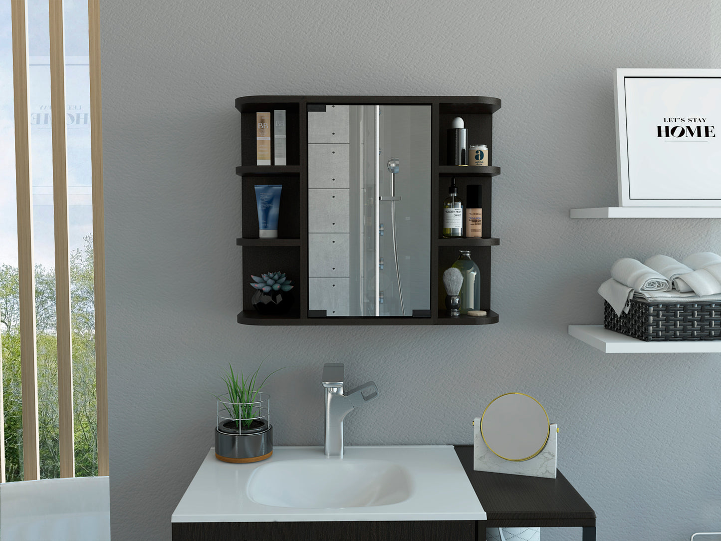 Milan Medicine Cabinet - Black