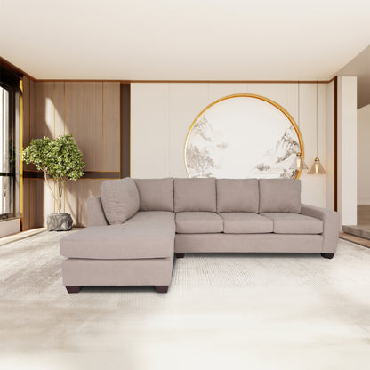 Chroma L Shaped Sectional Sofas - Tan