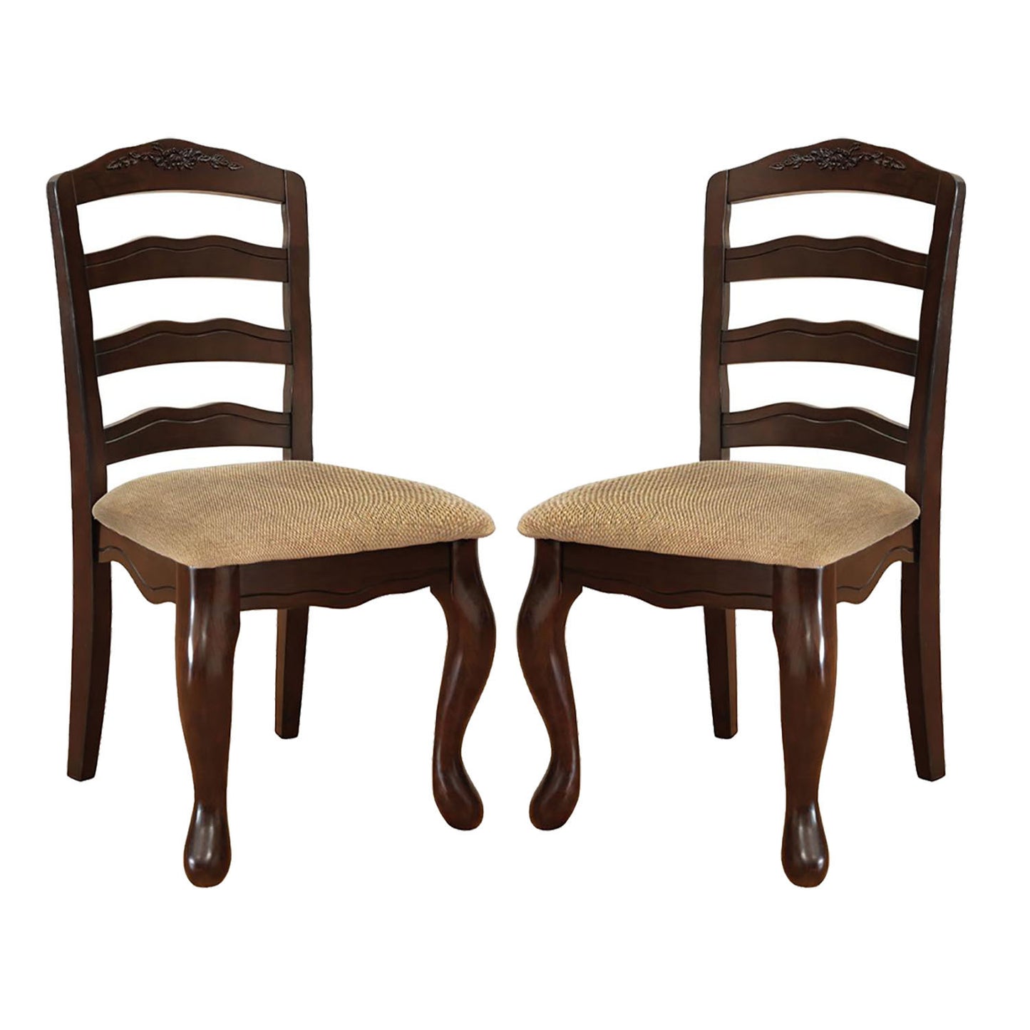 Ross Padded Fabric Seat Dining Chairs  (Set of 2)