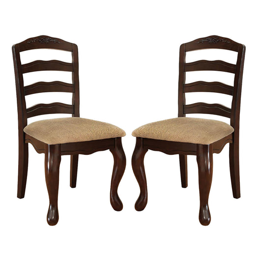 Ross Padded Fabric Seat Dining Chairs  (Set of 2)