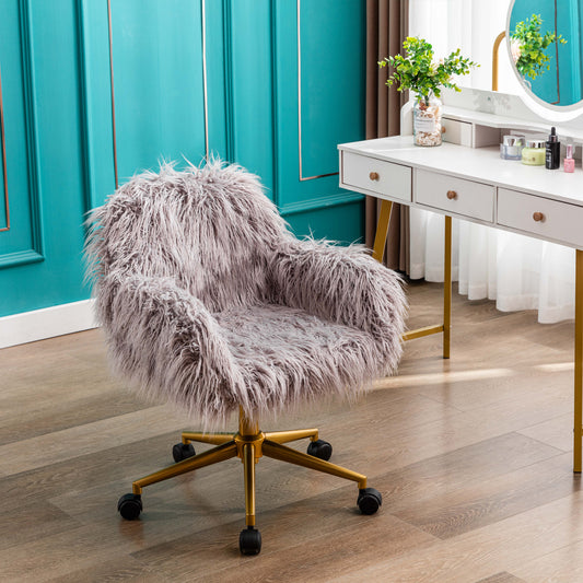 Luxury Lush Faux Fur Glam Chair