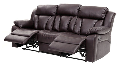 Noble Reclining Sofa  - Dark Brown