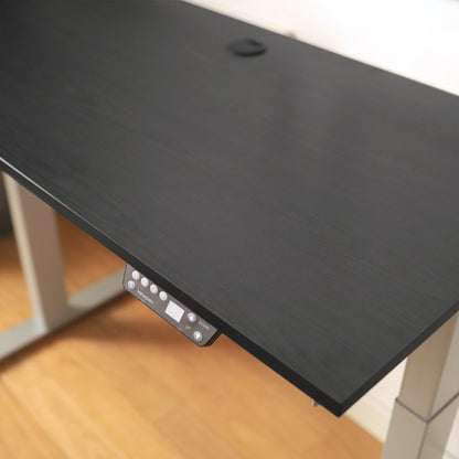 Elevate X Wood and Metal Electric Height Adjustable Desk - Black