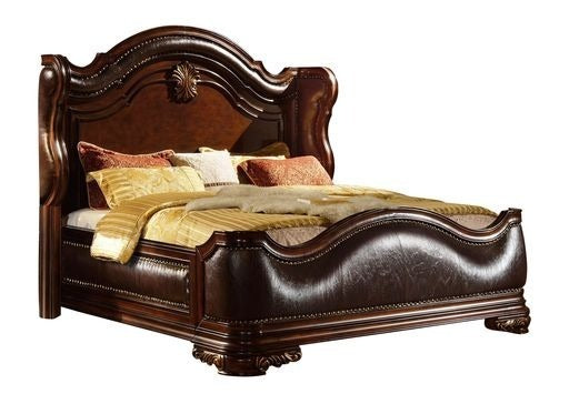 Elegant Dreams Bed in Rich Mahogany