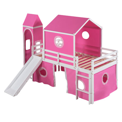 Princess Castle Twin Bunk Bed