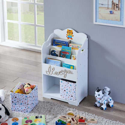 Kids Bookcase with Toy Storage