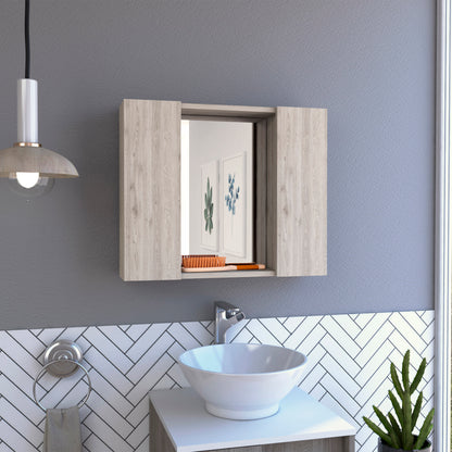 Mid Medicine Cabinet  - Light Gray