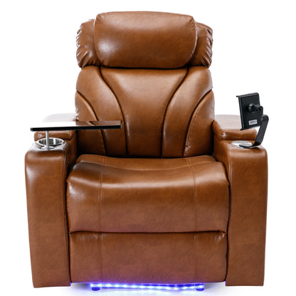 Orbit Power Motion Recliner -  Light Brown