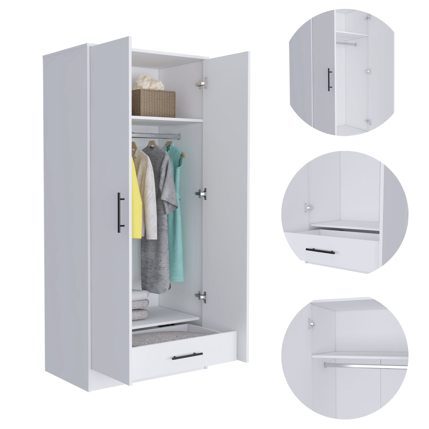 Conway Armoire - White