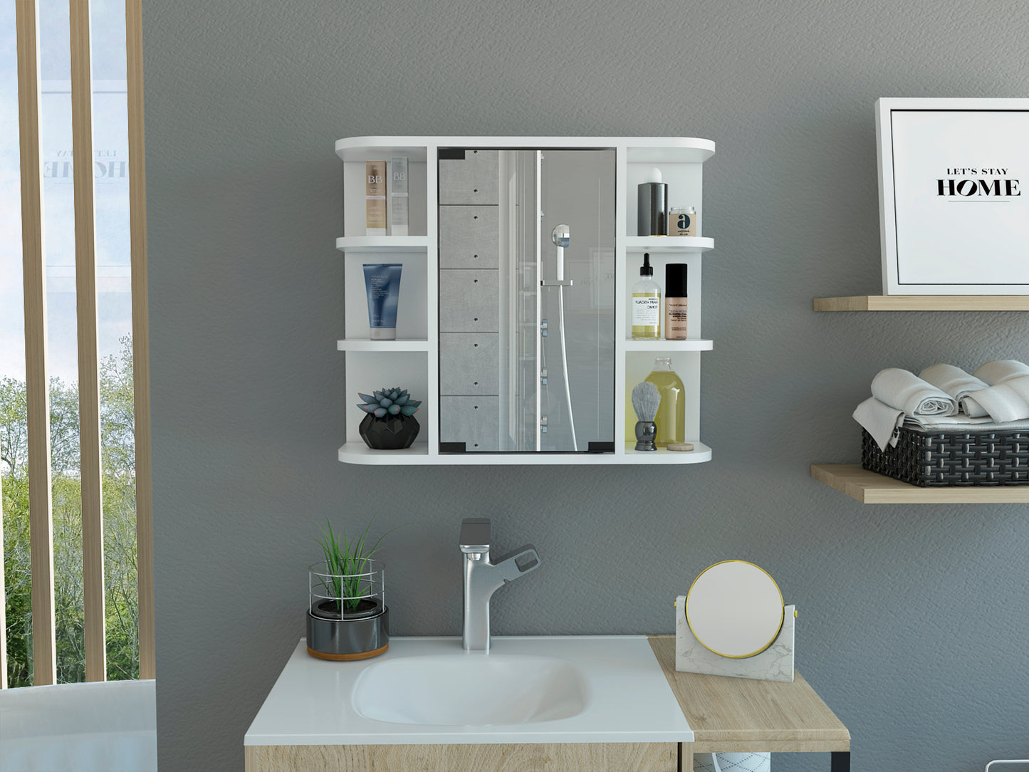 Milan Medicine Cabinet - White