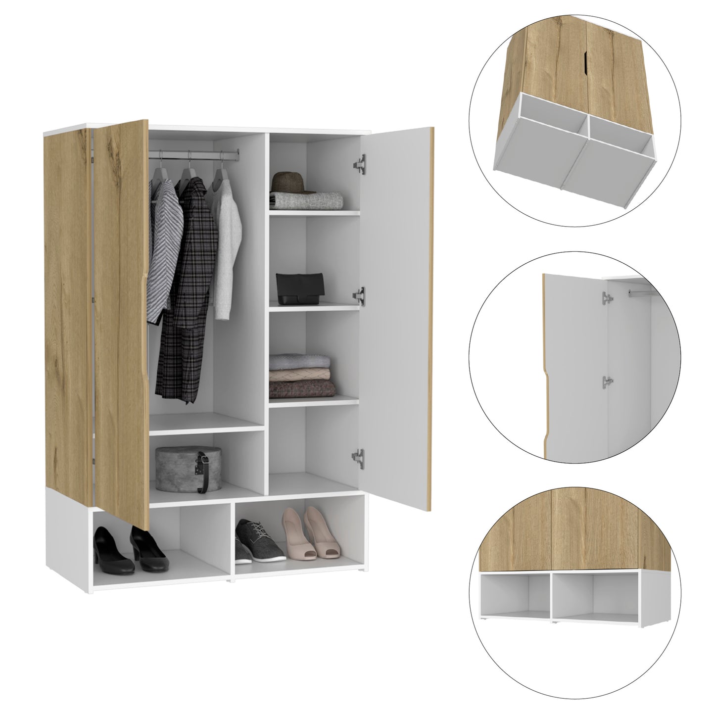 GGW 2-Shelf Wardrobe