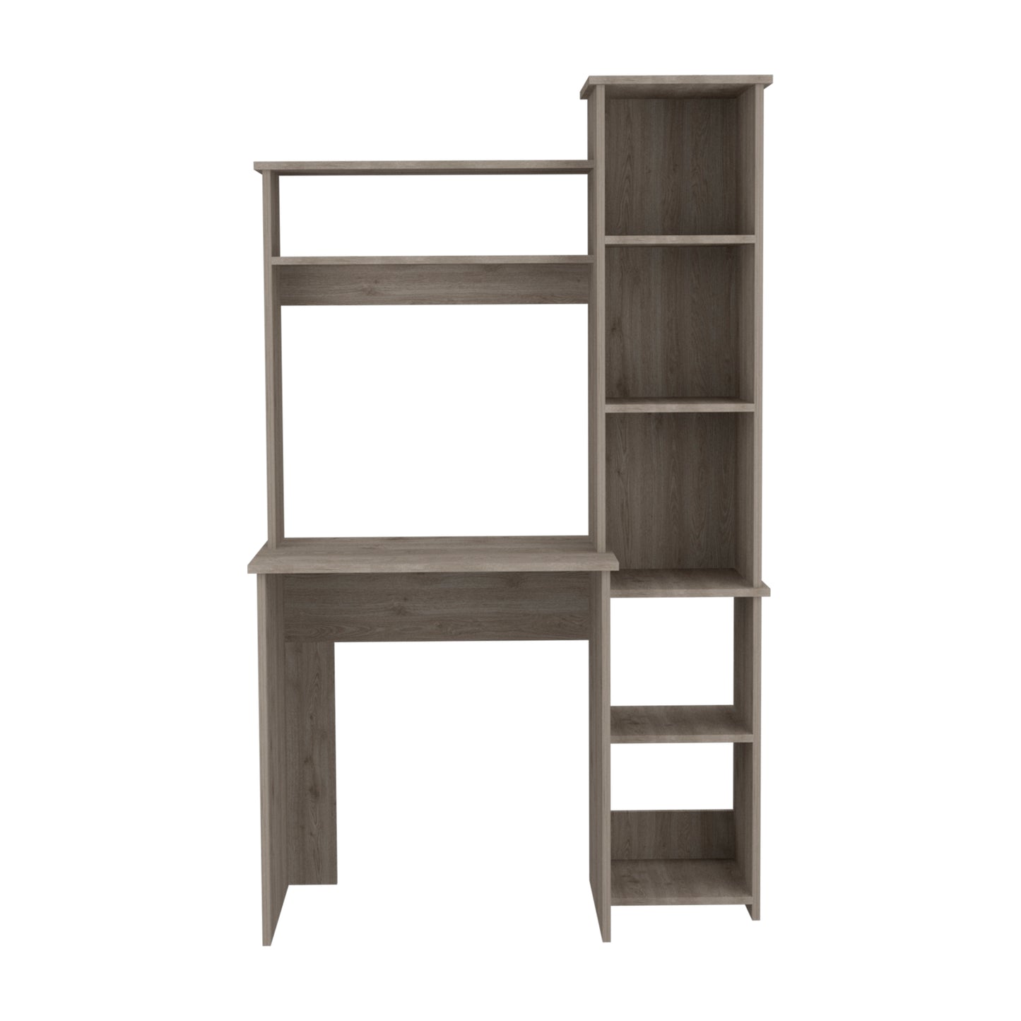 Writing Desk Modern Cubby Collection - Light Gray