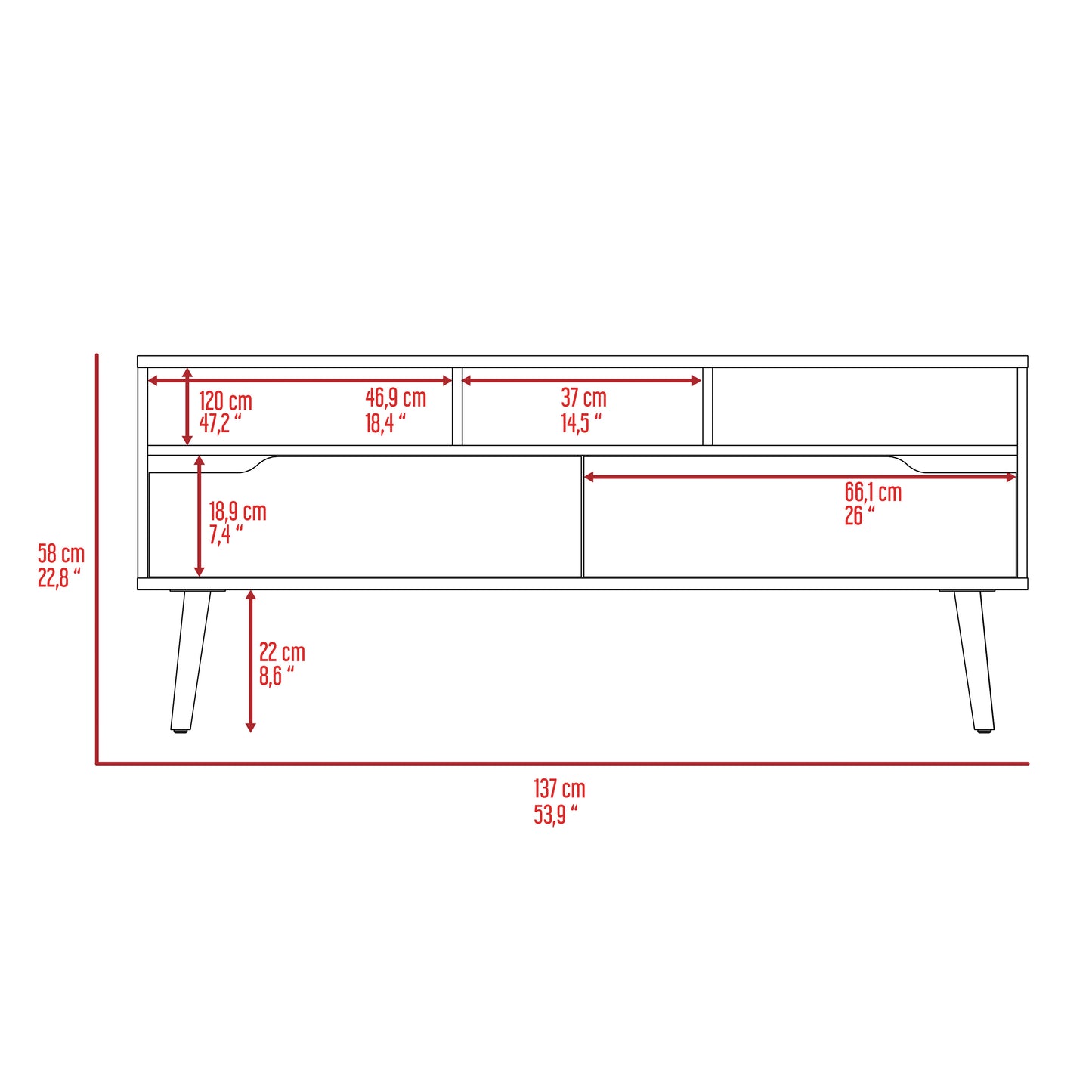 Walnut Haven Media Console