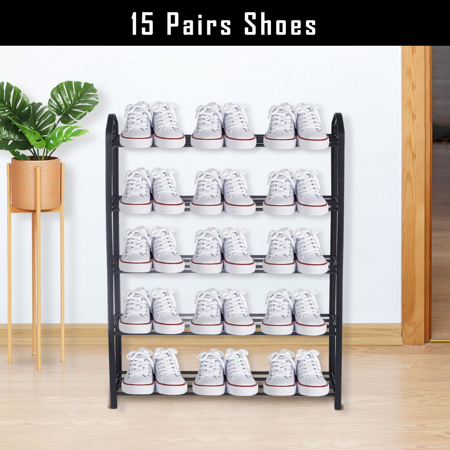 Stack Pro 5-Tier Stackable Shoe Rack