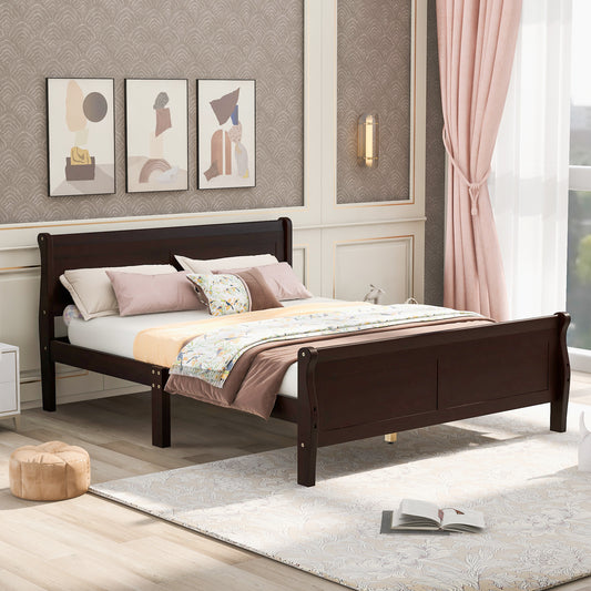 Urban Fusion Full Size Wood Platform Bed - Espresso