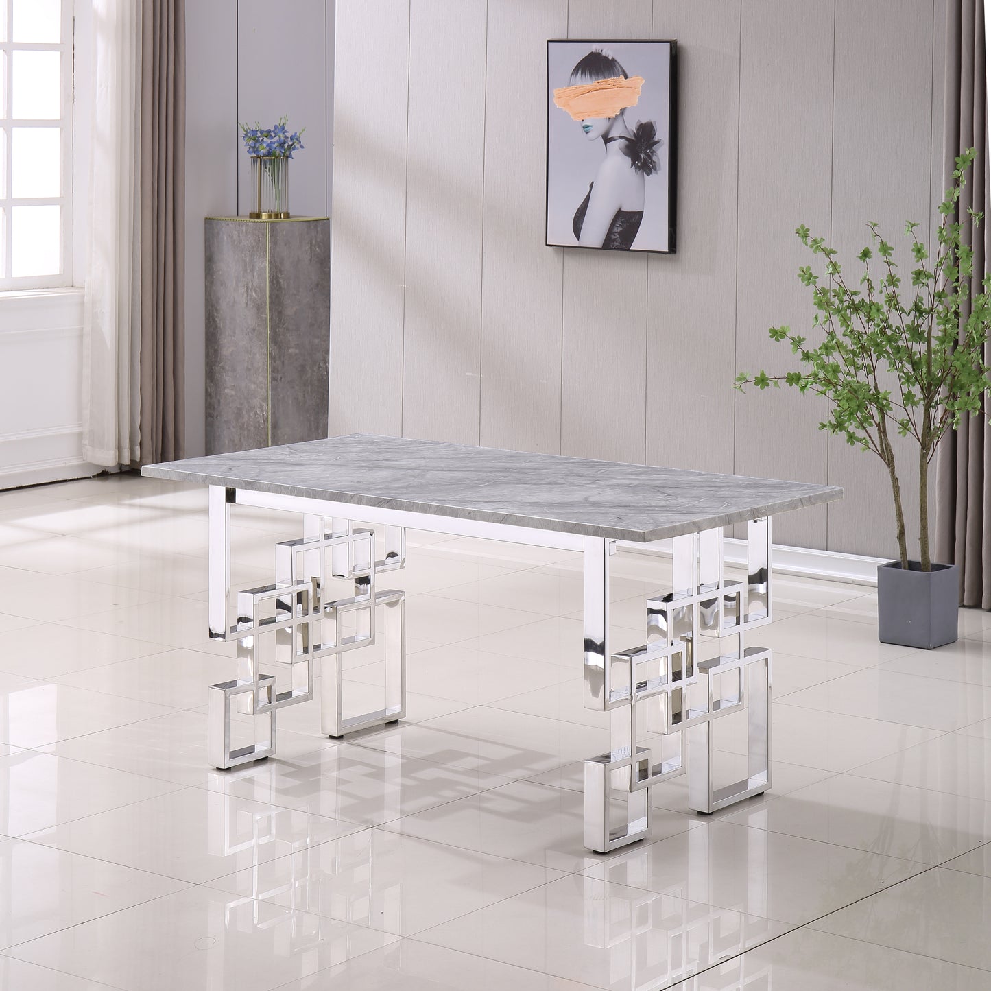 Elegance Marble Reflections Table