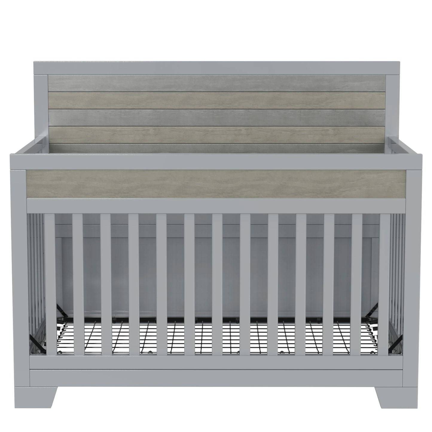 Solid Baby Crib Pine Non-Toxic  - Grey