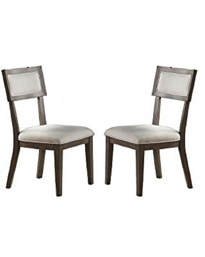 Jermaine Solid Wood & Veneer Dining Chairs (Set of 2) - Gray